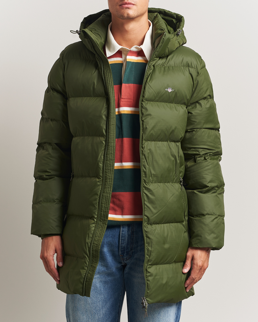 Men | Coats & Jackets | GANT | The Active Cloud Mid Length Jacket Country Green