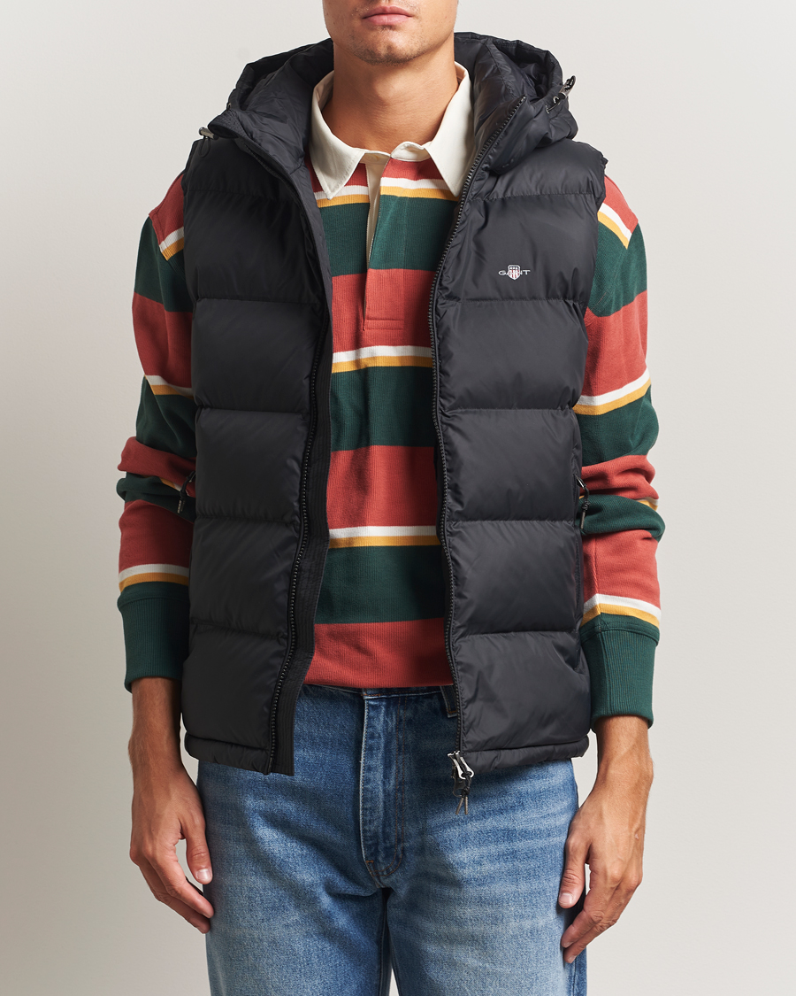 Men | Gilets | GANT | The Active Cloud Vest Black