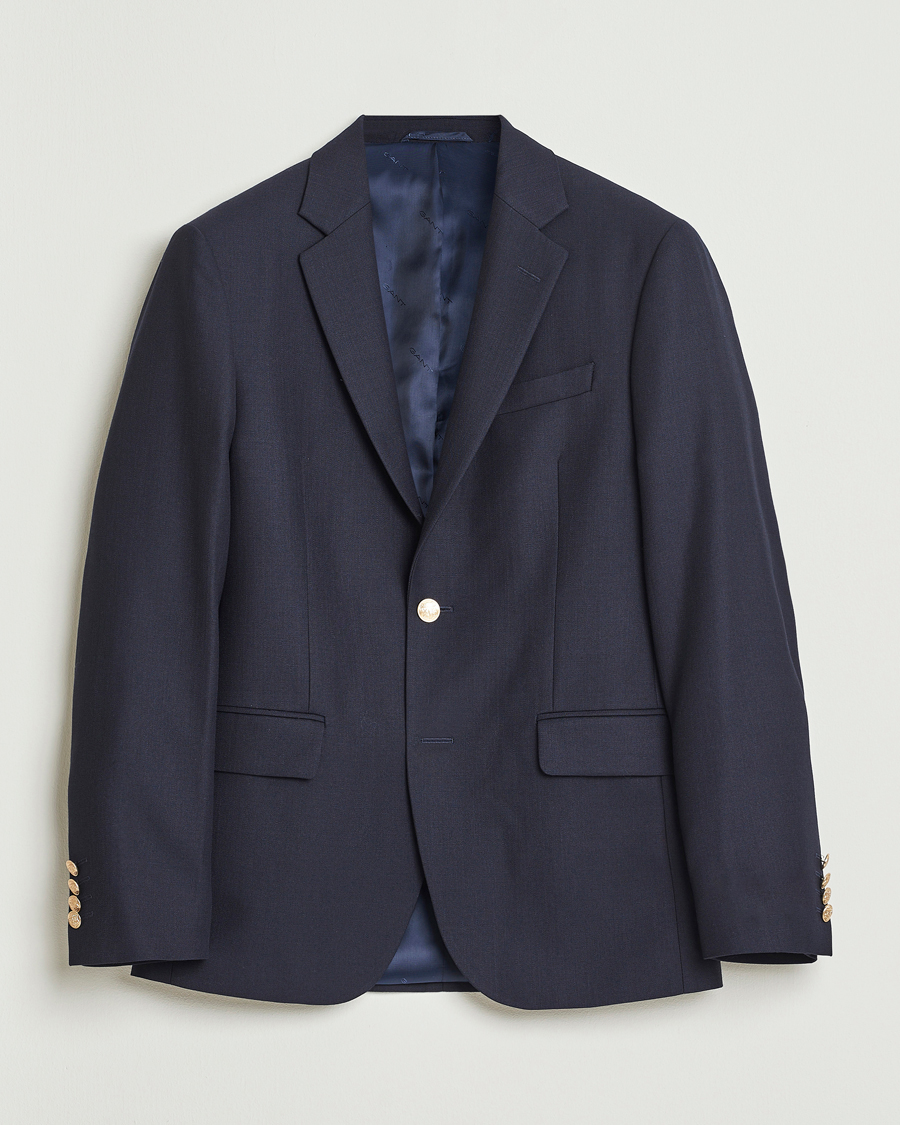 Men | Blazers | GANT | Wool Club Blazer Evening Blue