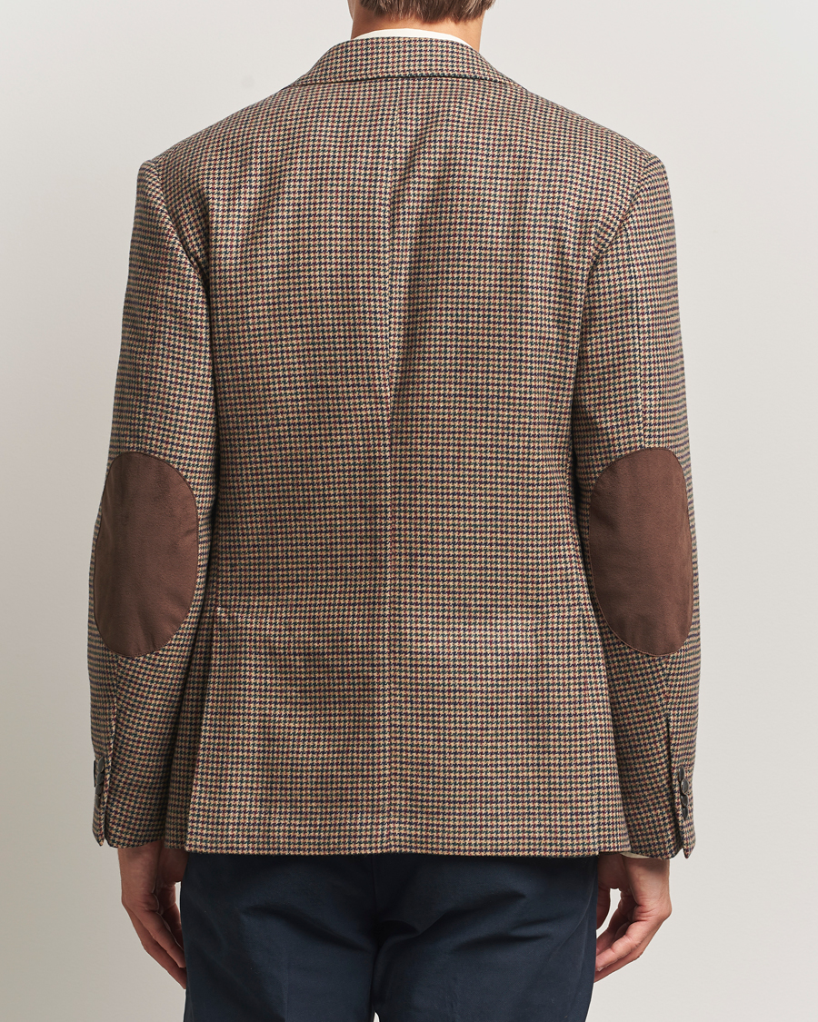 Men | Blazers | GANT | Wool Houndstooth Blazer Light Taupe