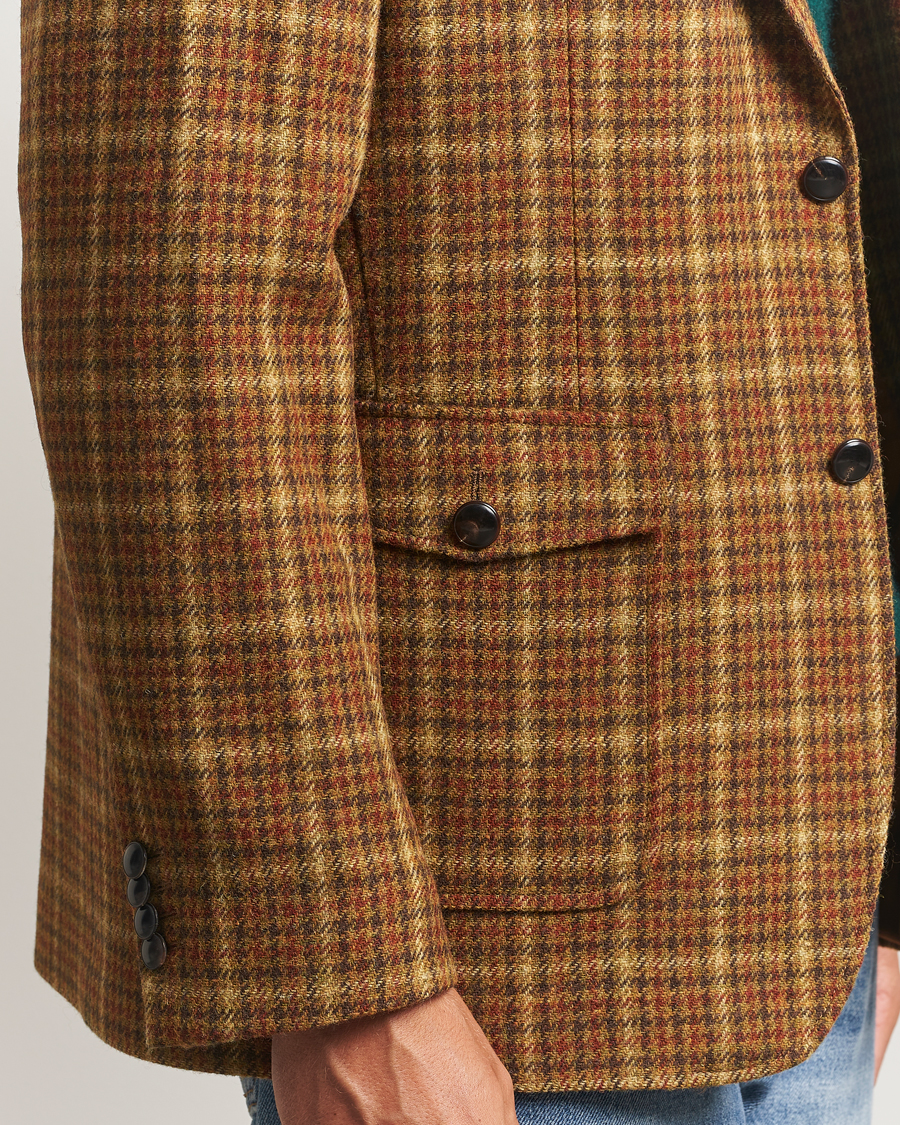Men | Blazers | GANT | Checked Tweed Blazer Peanut Butter