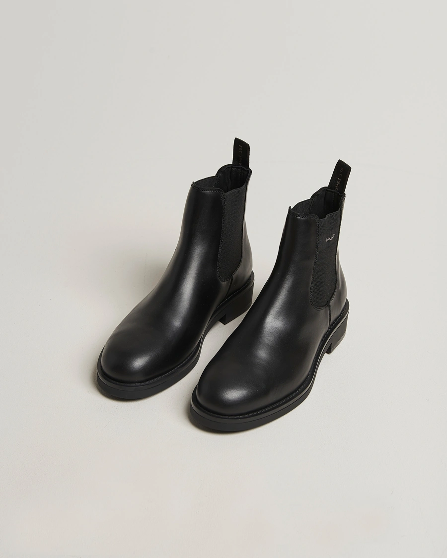 Men | Boots | GANT | Prepdale Leather Chelsea Boot Black