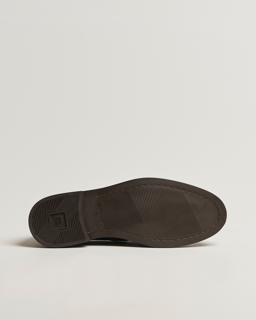 Men | Loafers | GANT | Lozham Suede Tassle Loafer Dark Brown