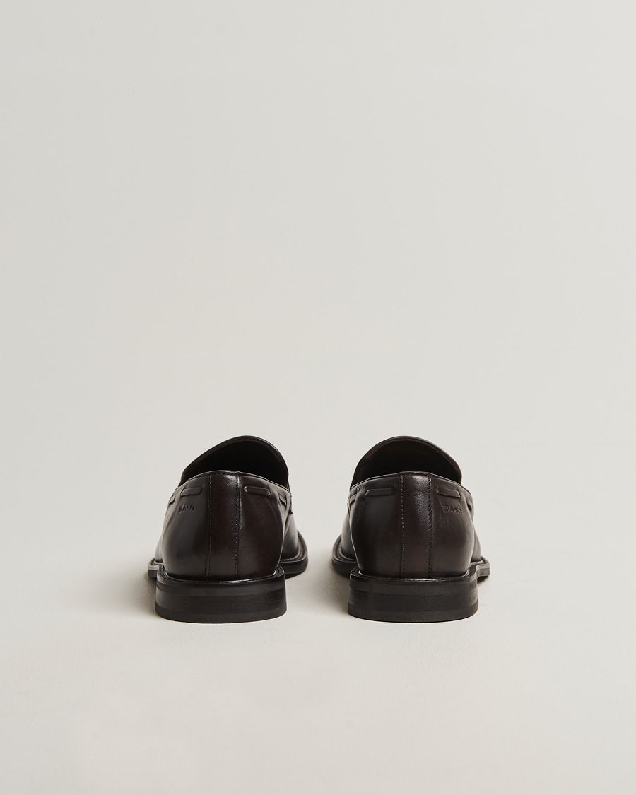 Men | Loafers | GANT | Lozham Leather Tassle Loafer Dark Brown