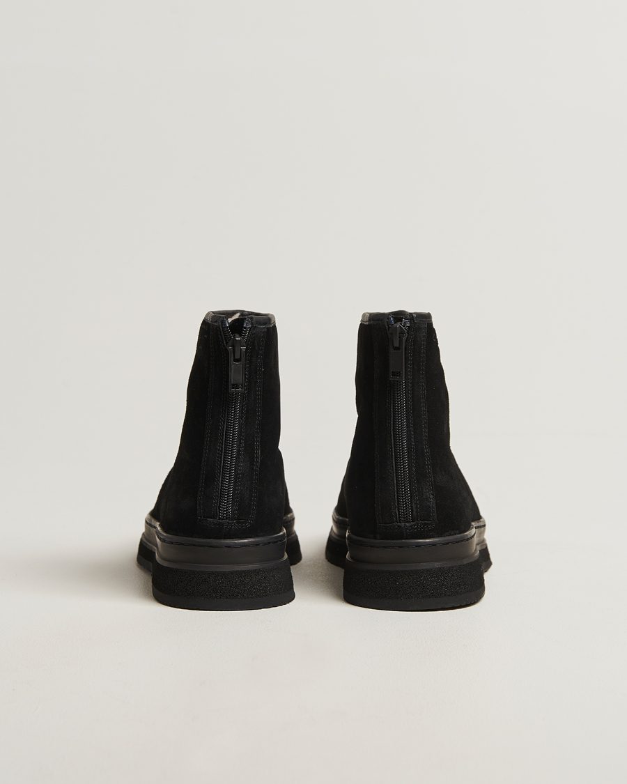 Men | Boots | GANT | Blistown Shearling Suede Curling Boot Black
