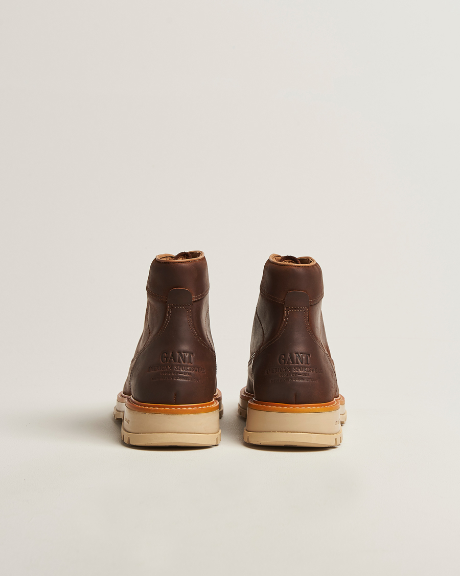 Men | Boots | GANT | Clafton Felt Lined Rough Leather Boot Tan