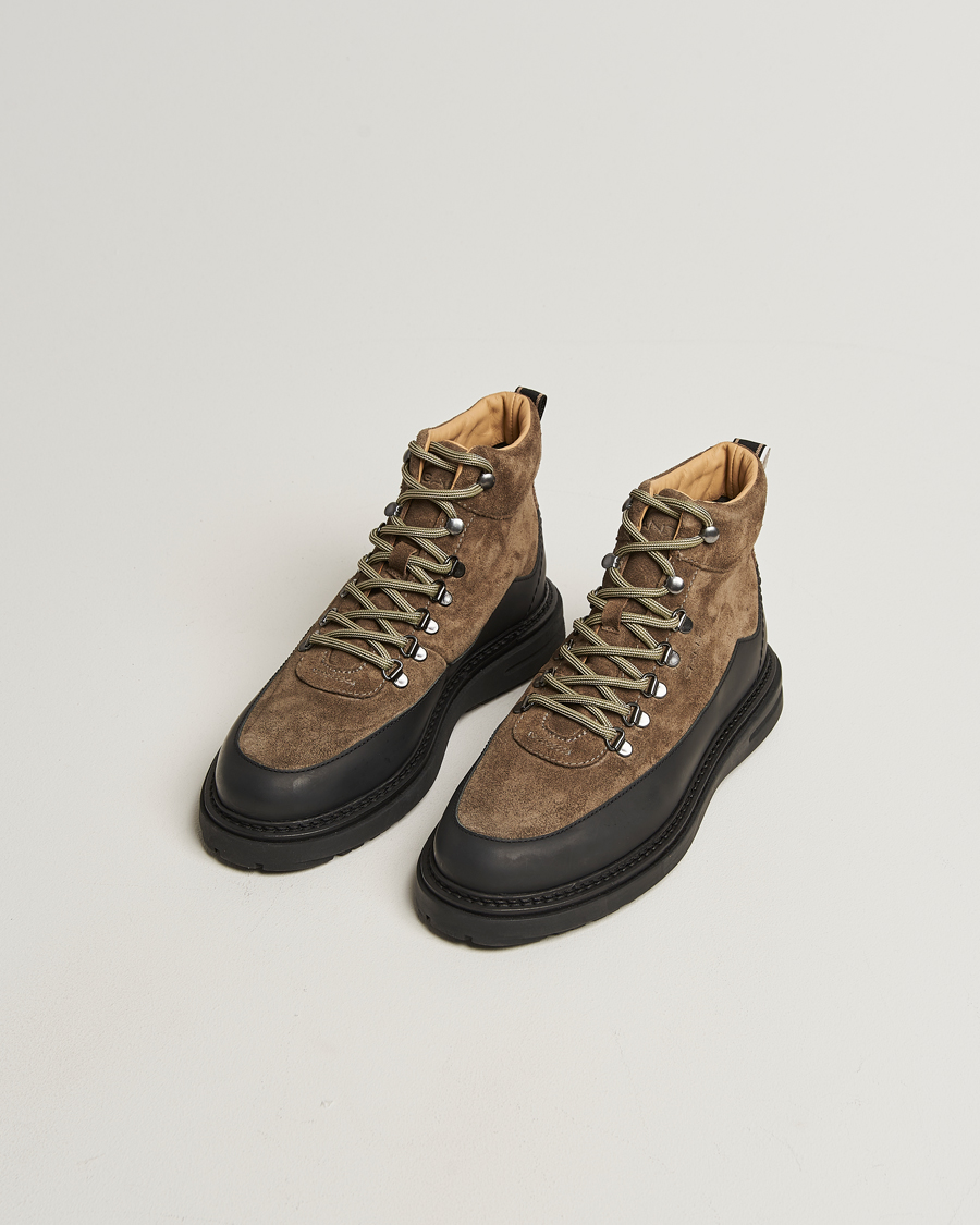 Men | Boots | GANT | Hillprep Suede Boot Dark Olive