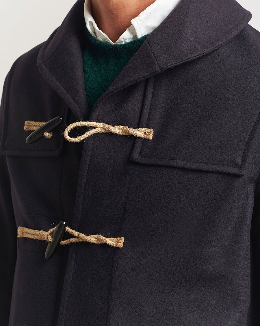 Men | Coats & Jackets | Gloverall | Shawl Collar Duffle Jacket Navy