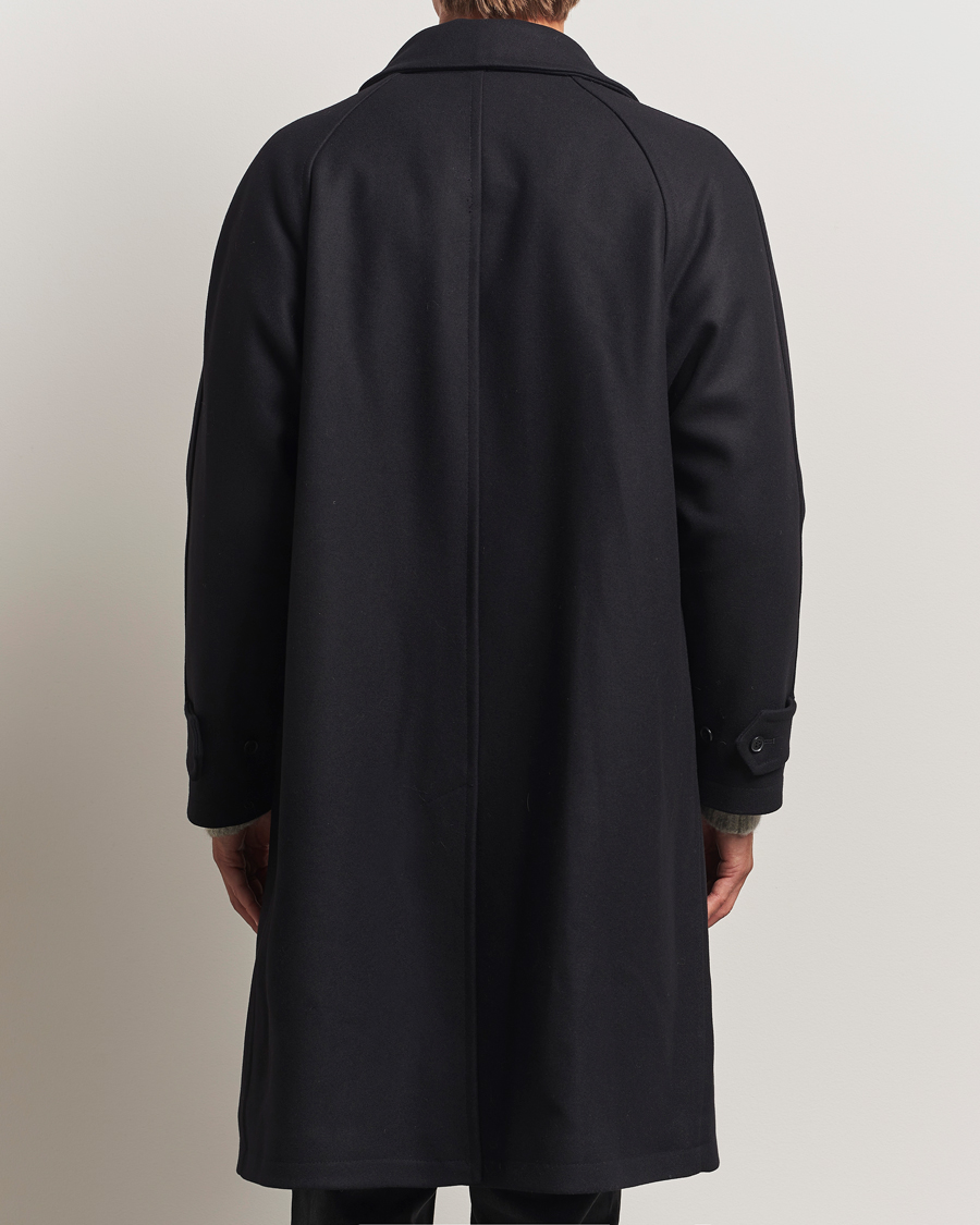 Men | Coats & Jackets | Gloverall | Wool Mac Coat Black