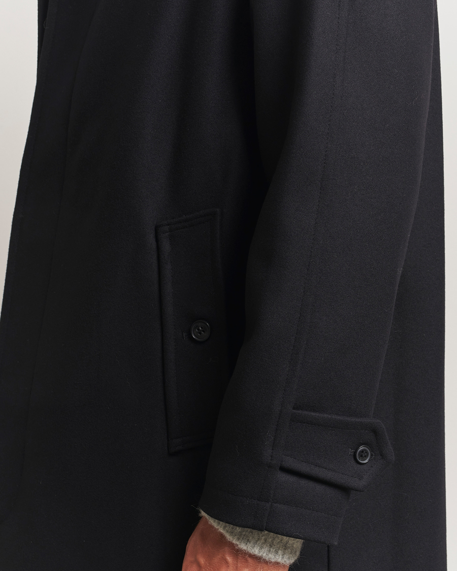 Men | Coats & Jackets | Gloverall | Wool Mac Coat Black