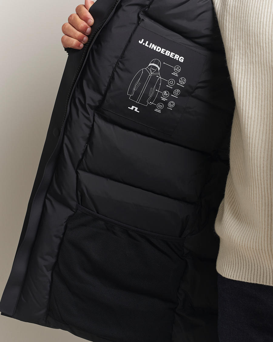Men | Coats & Jackets | J.Lindeberg | Alon 3L Down Parka Black