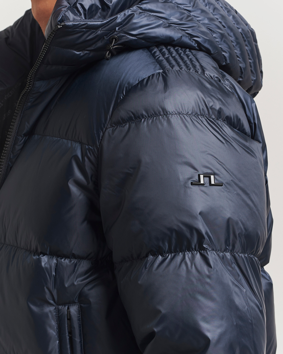 Men | Coats & Jackets | J.Lindeberg | Daryl Down Hooded Jacket Navy