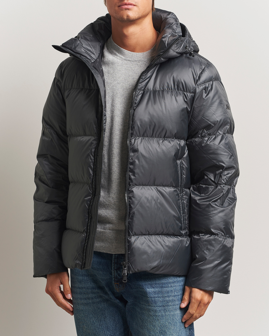 Men | Coats & Jackets | J.Lindeberg | Daryl Down Hooded Jacket Asphalt