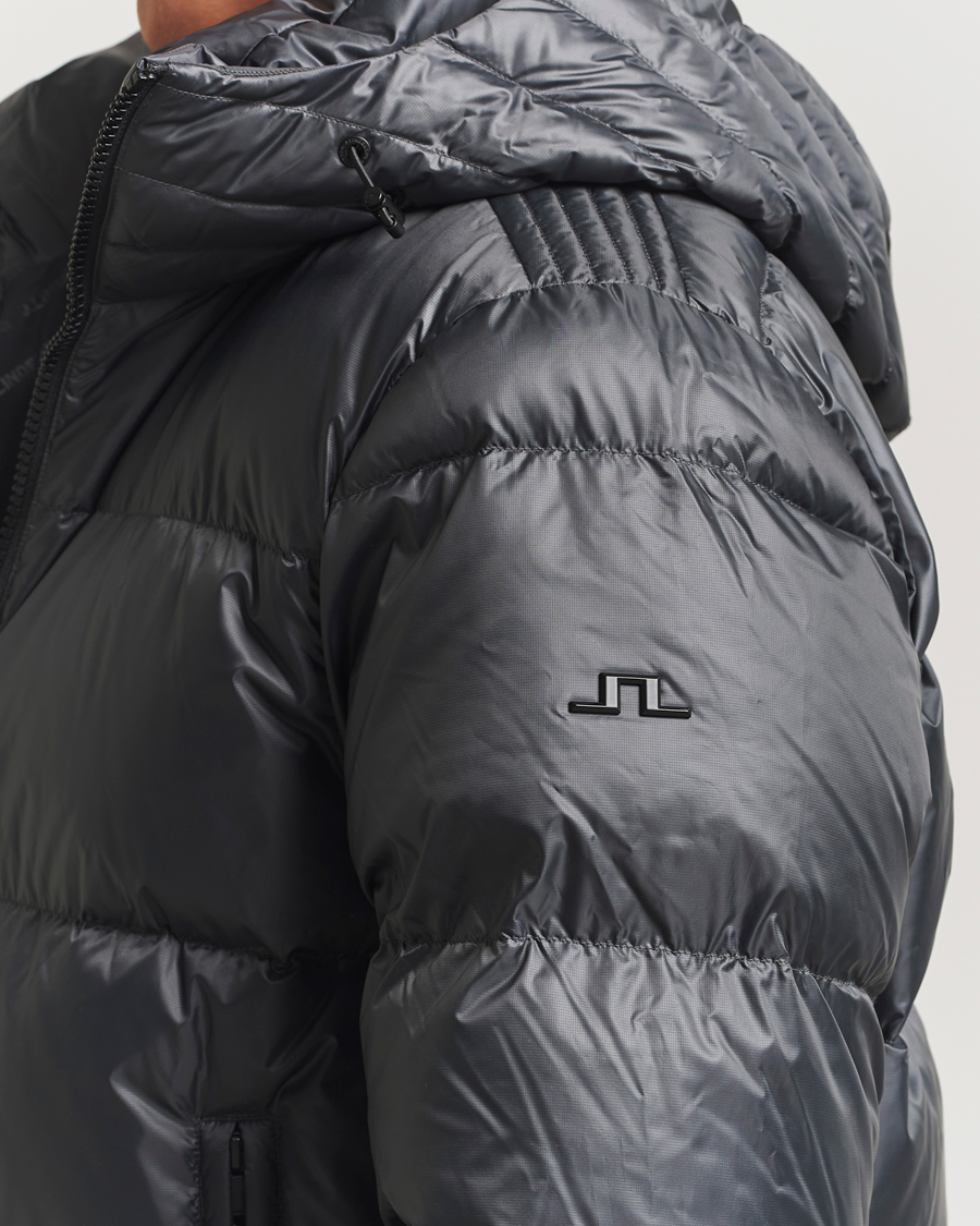 Men | Coats & Jackets | J.Lindeberg | Daryl Down Hooded Jacket Asphalt