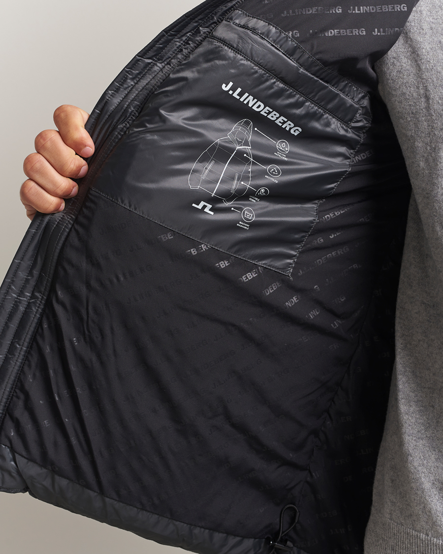 Men | Coats & Jackets | J.Lindeberg | Daryl Down Hooded Jacket Asphalt