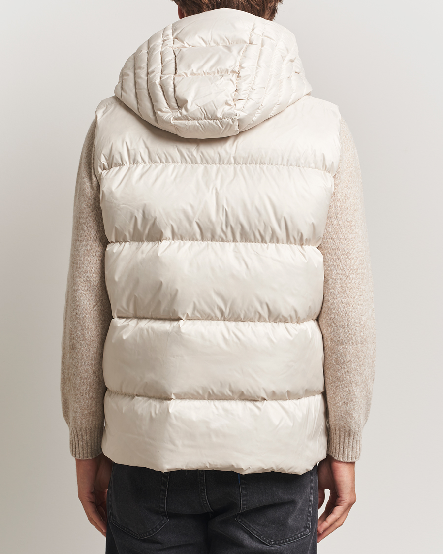 Men | Gilets | J.Lindeberg | Daryl Down Hooded Vest Moonbeam