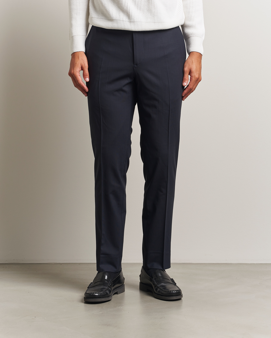 Men | Trousers | J.Lindeberg | Grant Bi Stretch Trousers Navy