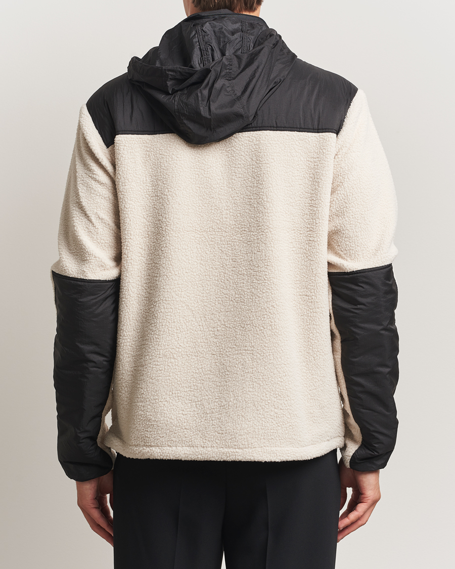 Men | Sweaters & Knitwear | J.Lindeberg | Provo Pile Hooded Full Zip Moonbeam