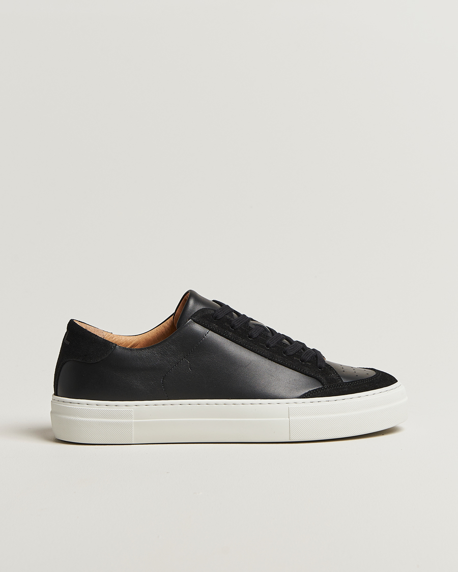 Men | Sneakers | J.Lindeberg | Art Signature Leather/Suede Sneaker Black