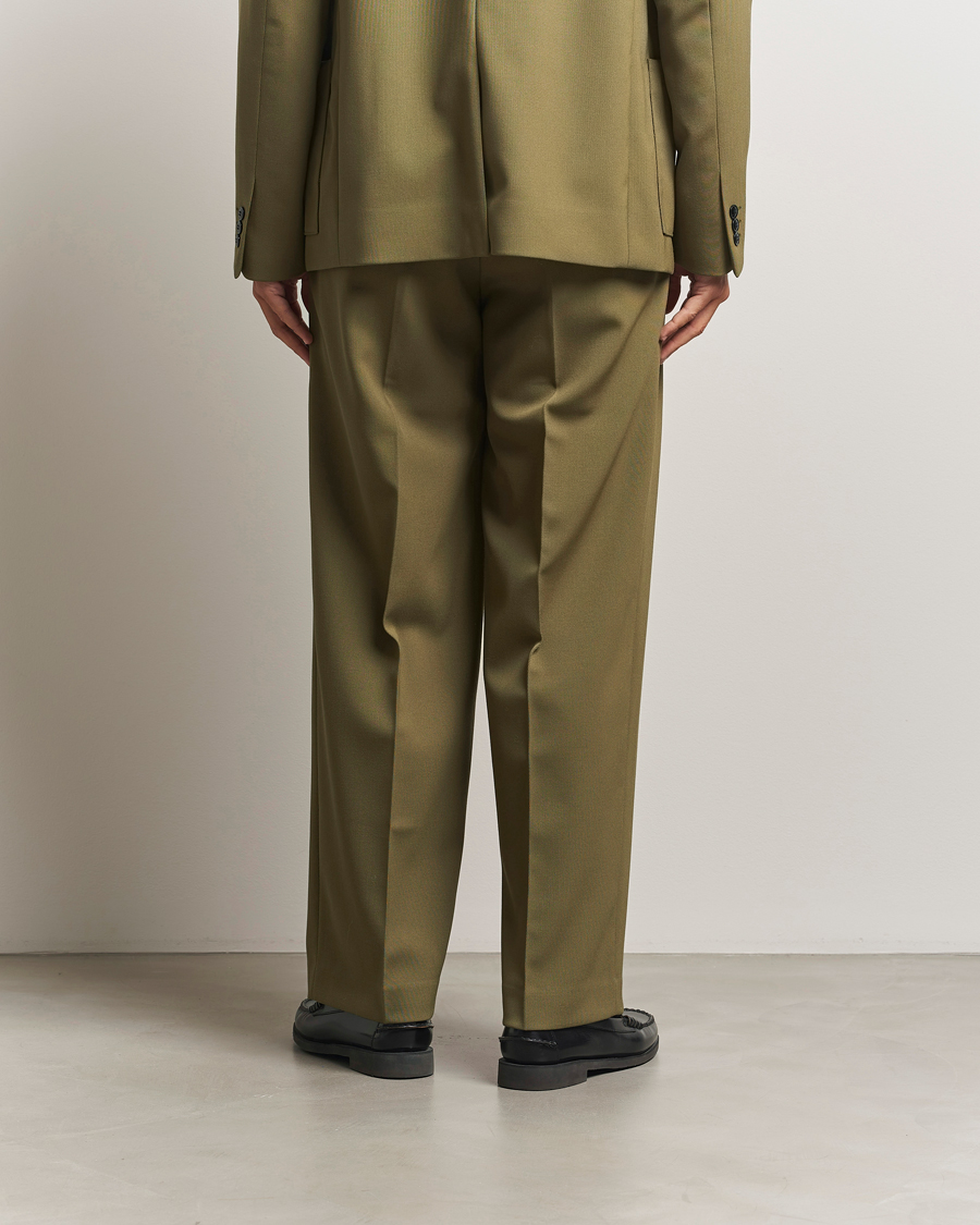 Men | Trousers | NN07 | Justin Double Pleated Suit Trousers Firene Green