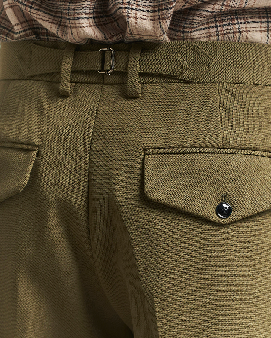 Men | Trousers | NN07 | Justin Double Pleated Suit Trousers Firene Green