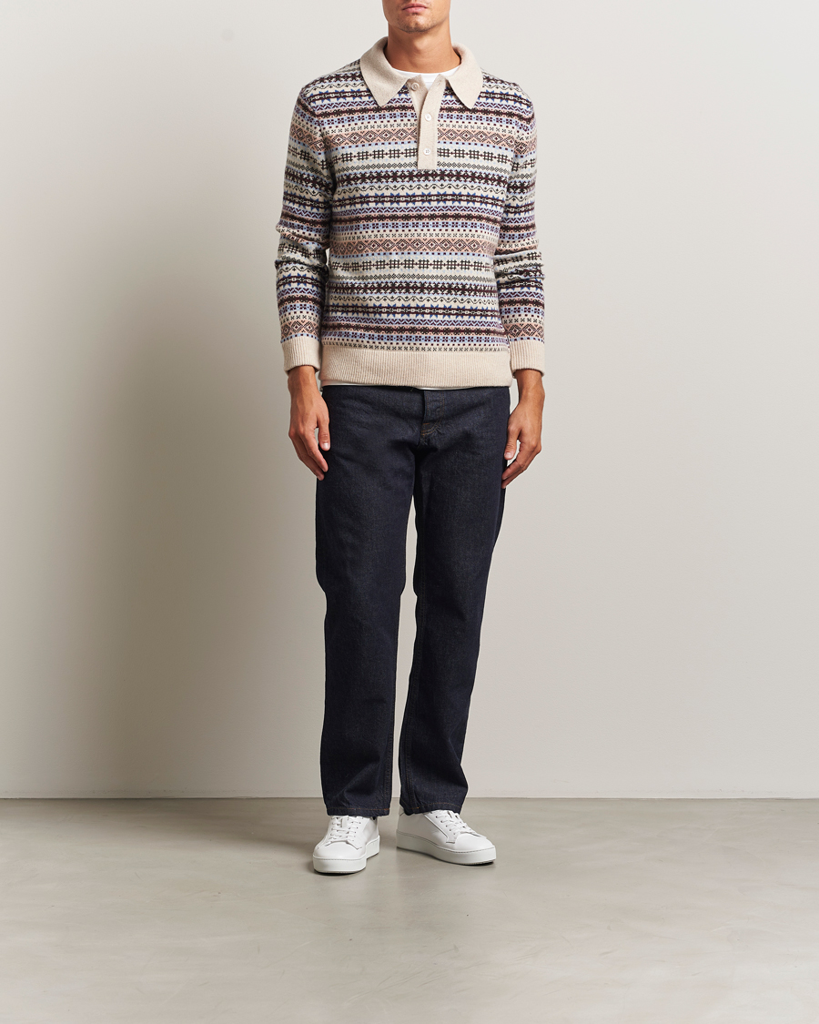 Men | Sweaters & Knitwear | NN07 | Robbie Fairisle Knitted Polo Multi