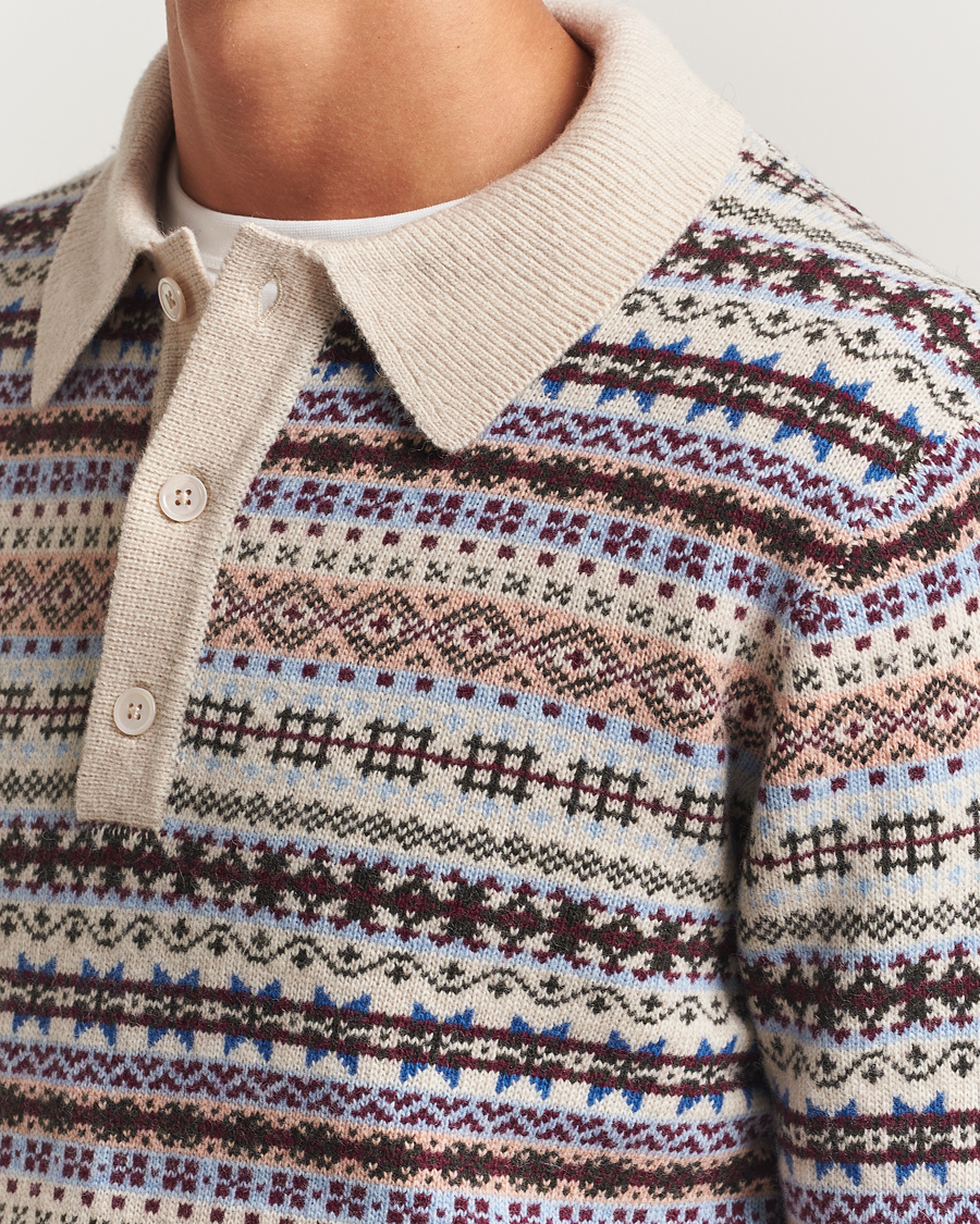 Men | Sweaters & Knitwear | NN07 | Robbie Fairisle Knitted Polo Multi