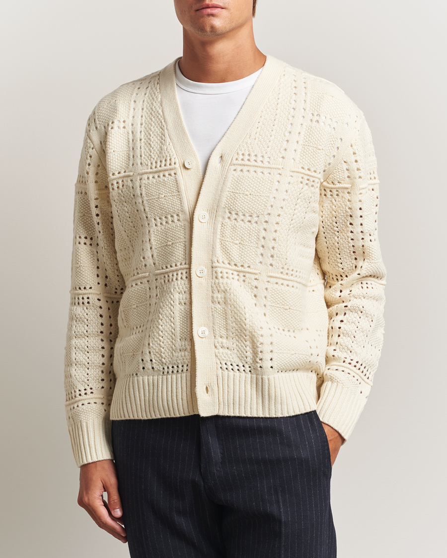 Men | Sweaters & Knitwear | NN07 | Tobias Knitted Cardigan Ivory