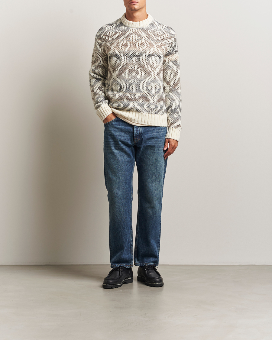 Men | Sweaters & Knitwear | NN07 | Brady Heavy Knitted Sweater Ivory Multi