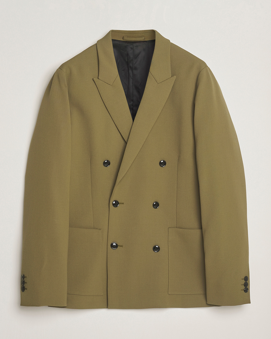 Men | Blazers | NN07 | Jordin Wool Double Breasted Blazer Firene Green