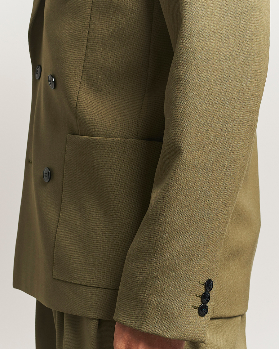 Men | Blazers | NN07 | Jordin Wool Double Breasted Blazer Firene Green