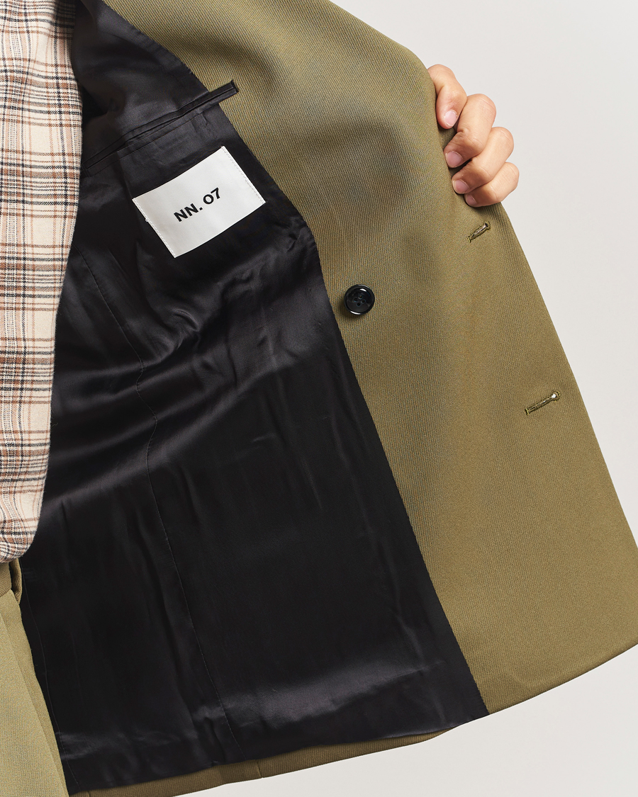Men | Blazers | NN07 | Jordin Wool Double Breasted Blazer Firene Green