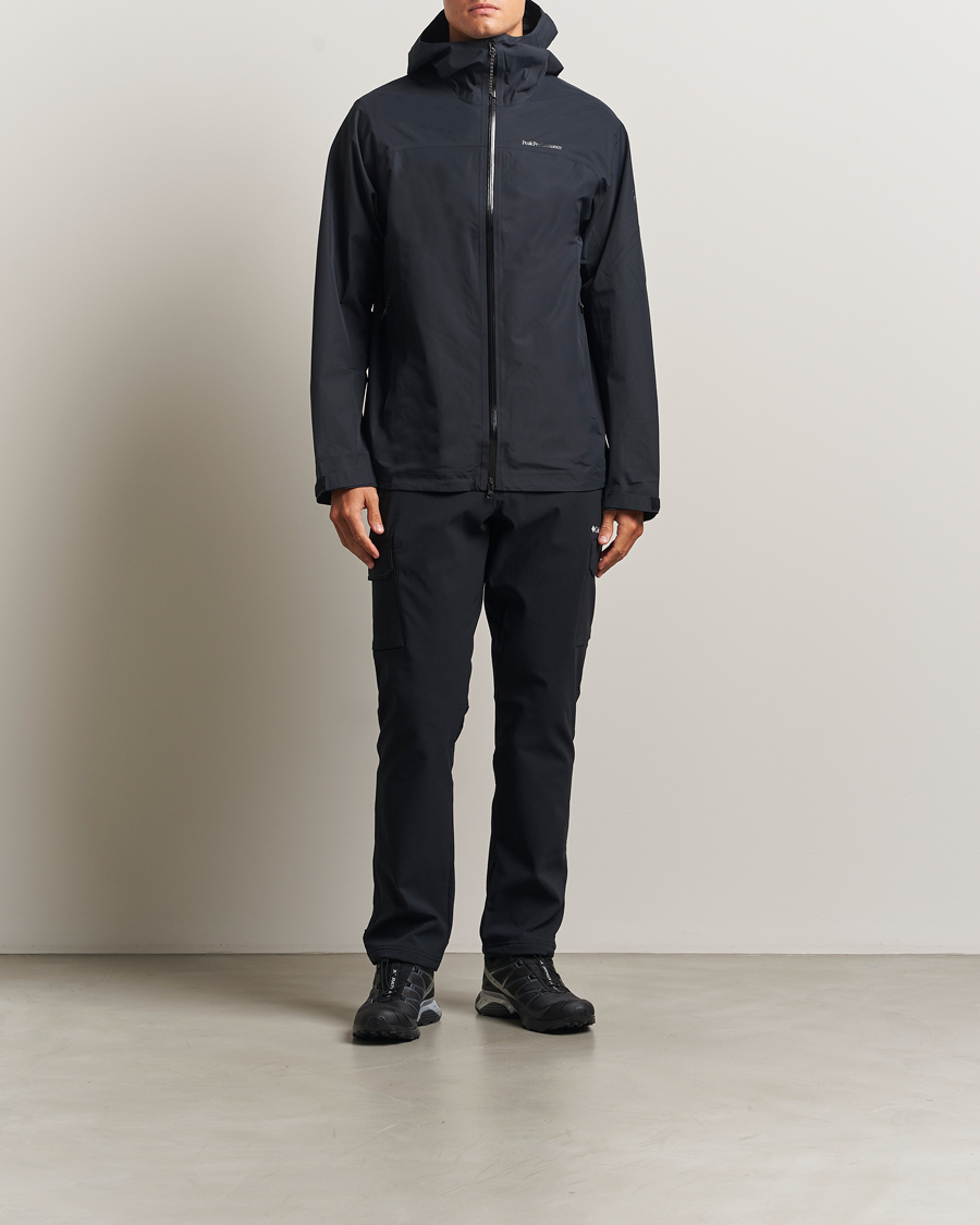 Men | Coats & Jackets | Peak Performance | Treeline Shell Hooded Jacket Black