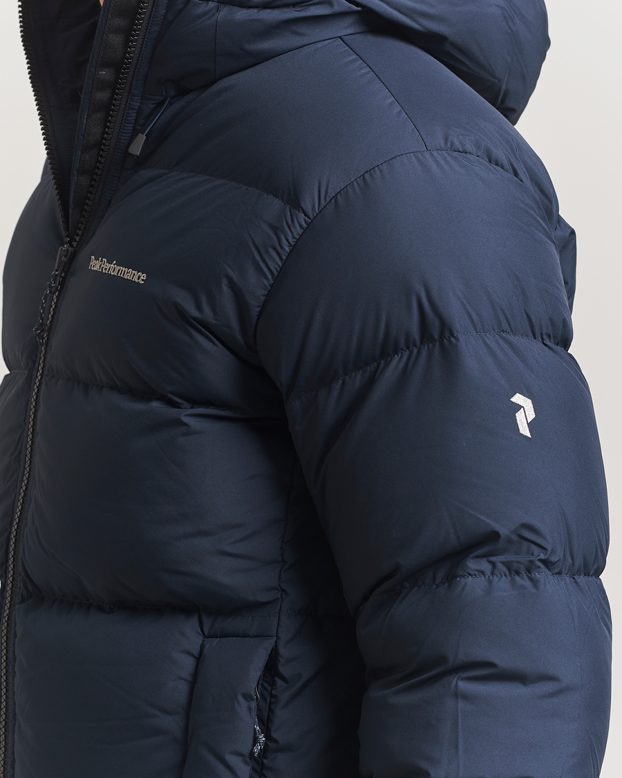 Men | Coats & Jackets | Peak Performance | Rivel Down Hooded Jacket Blue Shadow