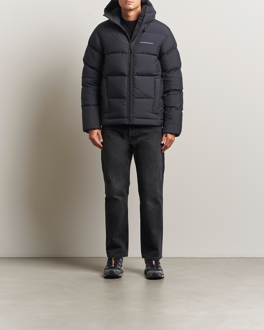 Men | Coats & Jackets | Peak Performance | Rivel Down Hooded Jacket Black