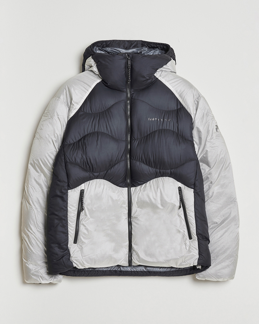 Men | Coats & Jackets | Peak Performance | Helium Diamond Fused Hooded Down Jacket Black/Antarctica