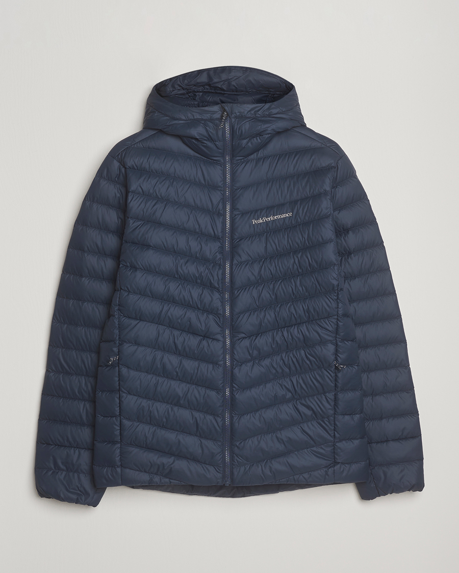 Men | Coats & Jackets | Peak Performance | Frost Down Hooded Jacket Blue Shadow