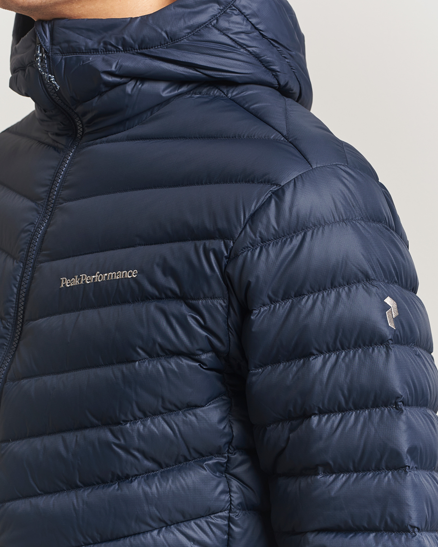 Men | Coats & Jackets | Peak Performance | Frost Down Hooded Jacket Blue Shadow