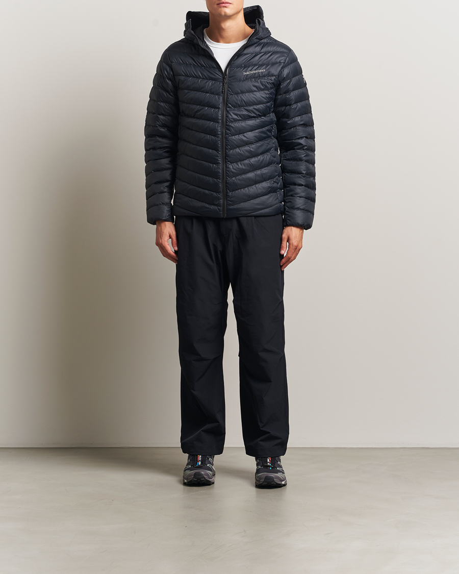 Men | Coats & Jackets | Peak Performance | Frost Down Hooded Jacket Black