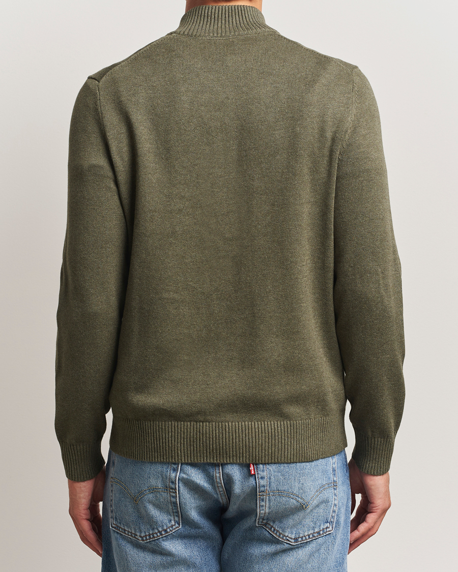 Men | Sweaters & Knitwear | Morris | Darmon Half Zip Olive