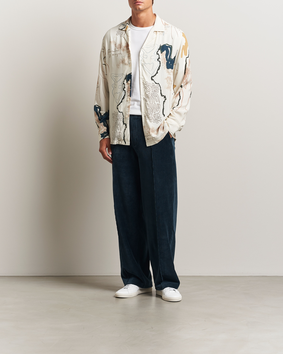 Men | Shirts | OAS | Brillo Viscose Shirt Beige
