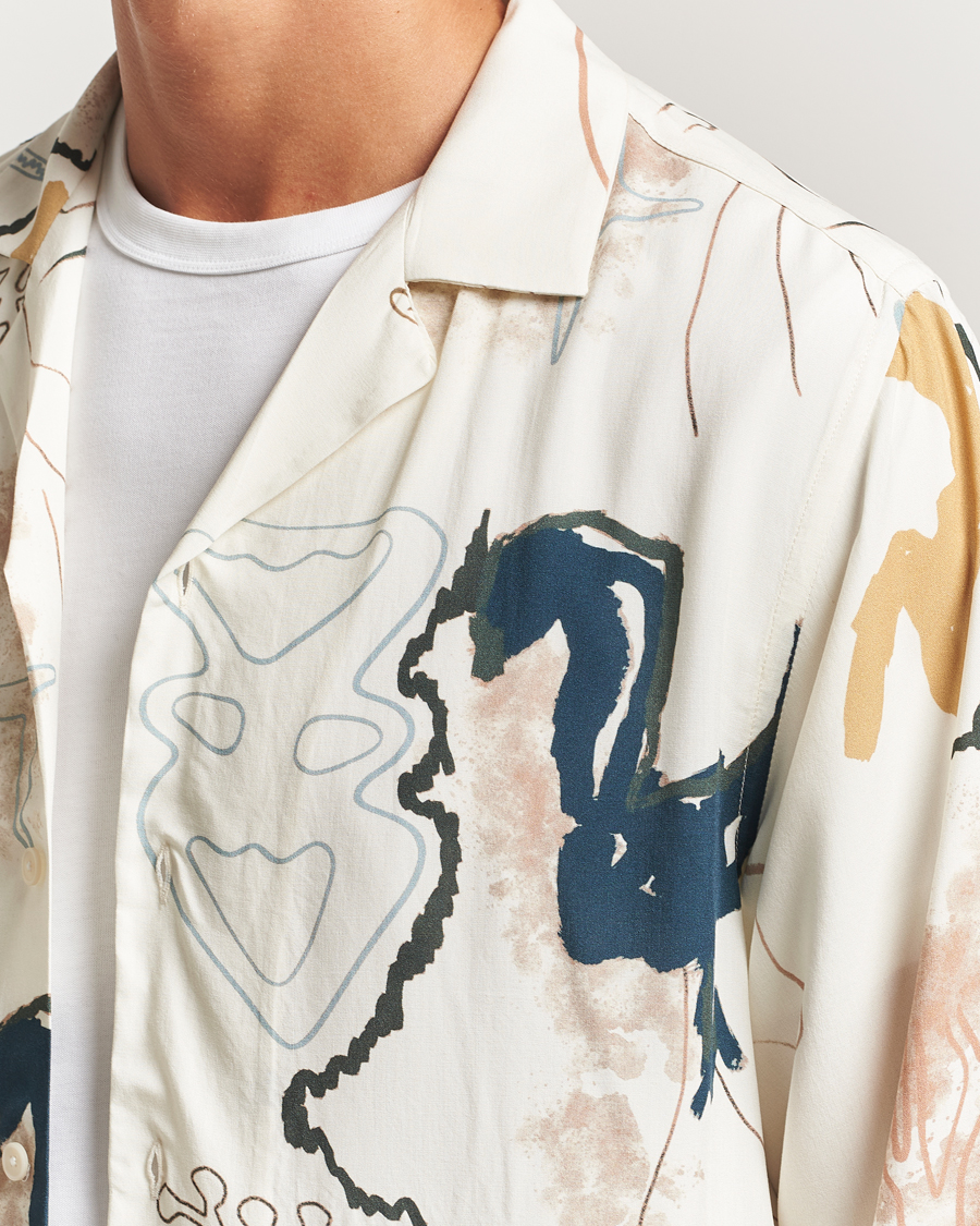 Men | Shirts | OAS | Brillo Viscose Shirt Beige