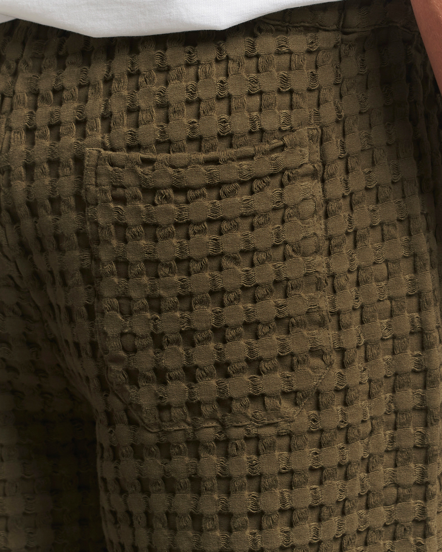 Men | Trousers | OAS | Turtle Ayora Waffle Pants Dark Green