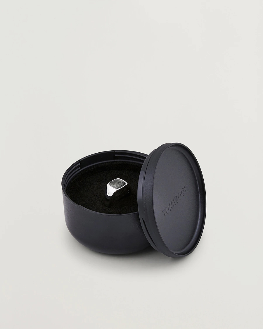 Men | Jewellery | Tom Wood | Kay Ring Black Larvikite