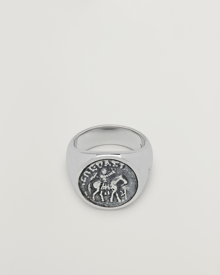 Men | Jewellery | Tom Wood | Coin Pinky Ring Silver