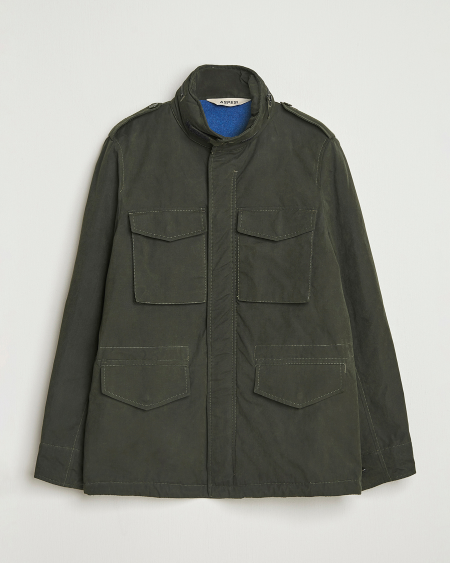 Men | Coats & Jackets | Aspesi | Minifield Cotton Field Jacket Military