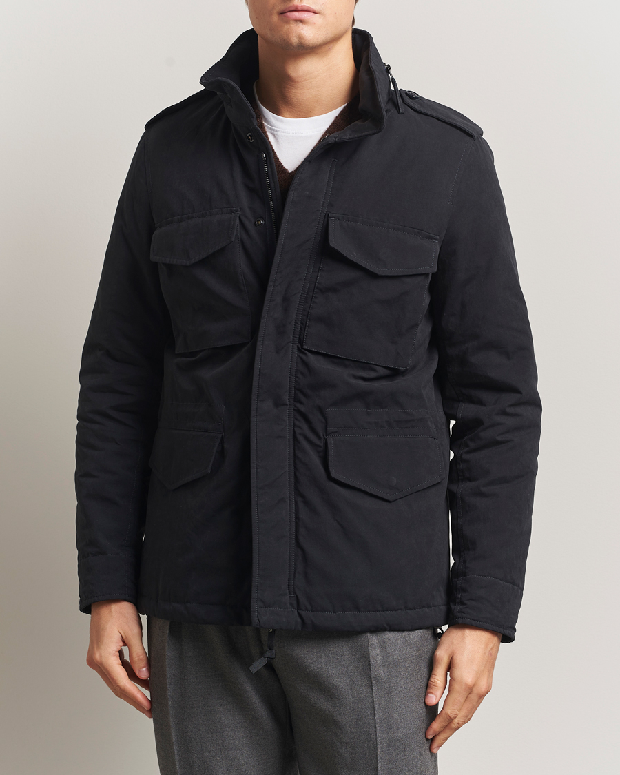 Aspesi Minifield Cotton Field Jacket Navy at CareOfCarl.com
