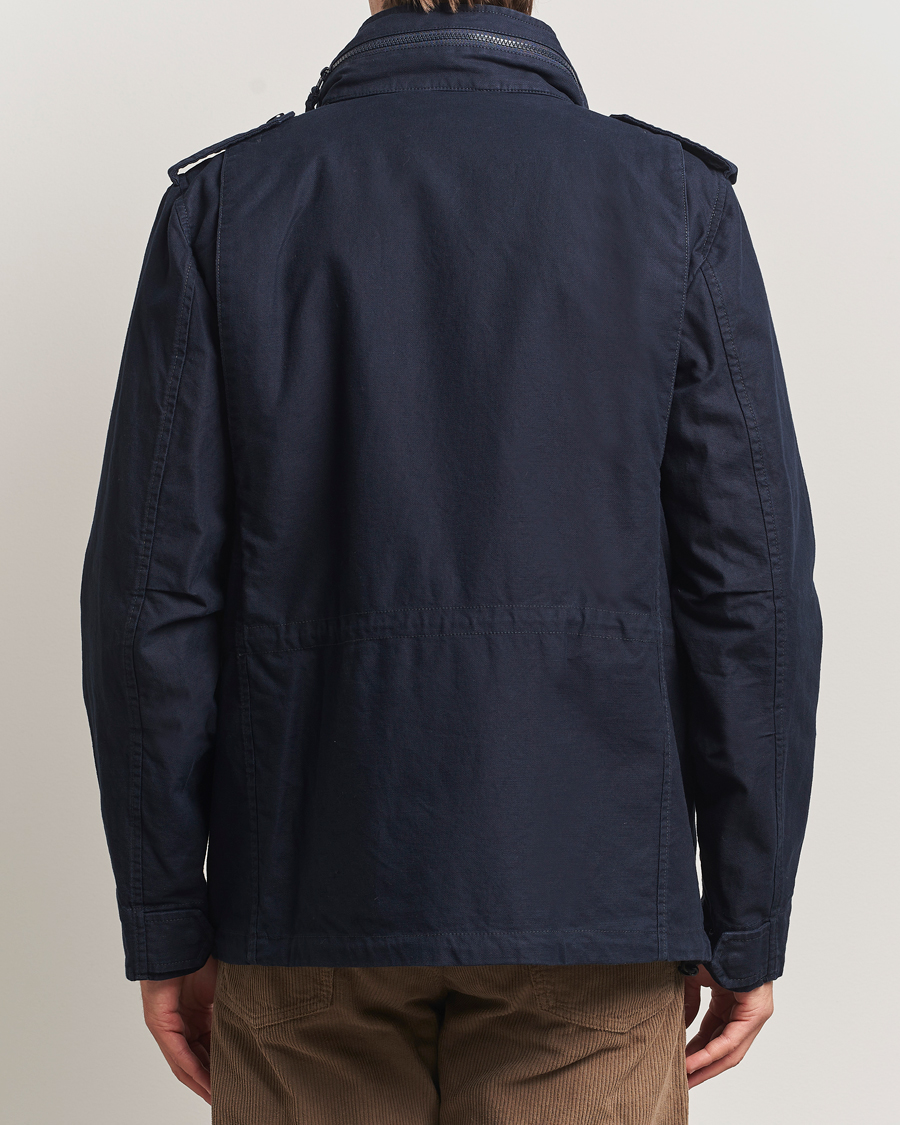 Men | Coats & Jackets | Aspesi | Lined Cotton Field Jacket Navy