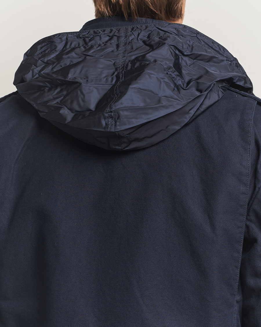 Men | Coats & Jackets | Aspesi | Lined Cotton Field Jacket Navy