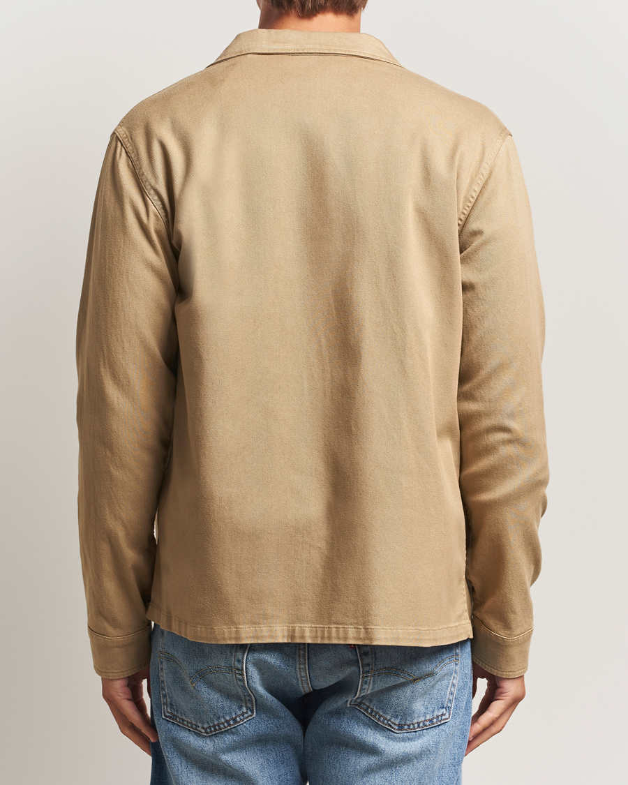 Men | Shirts | Aspesi | Twill Cotton Overshirt Beige